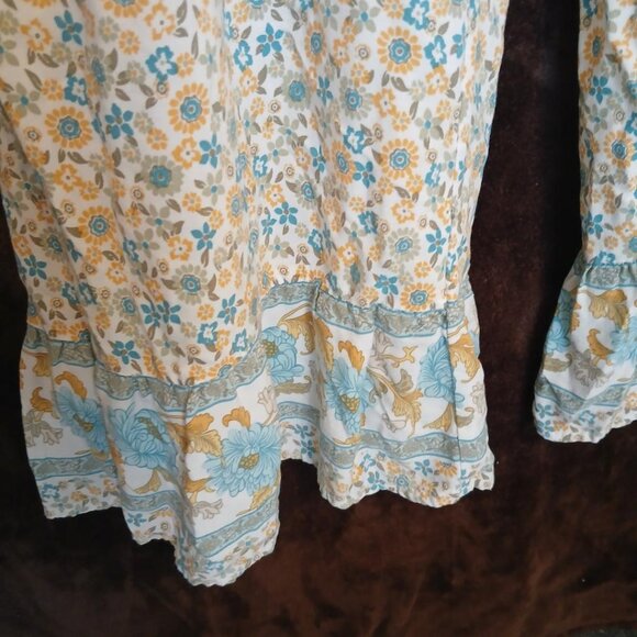 Versona flower palazzo pants with ruffle (SIZE M) - Picture 4 of 7